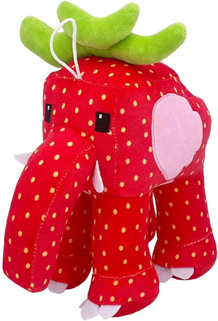Steal a Brainrot Plush Toys, OG Strawberry Elephant Plush Cushion Pillow - Soft Huggable Plush for Decor & Relaxation