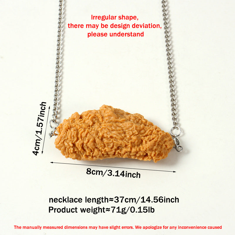 Funny Food Necklace - 12 Styles Fried Chicken & Fries