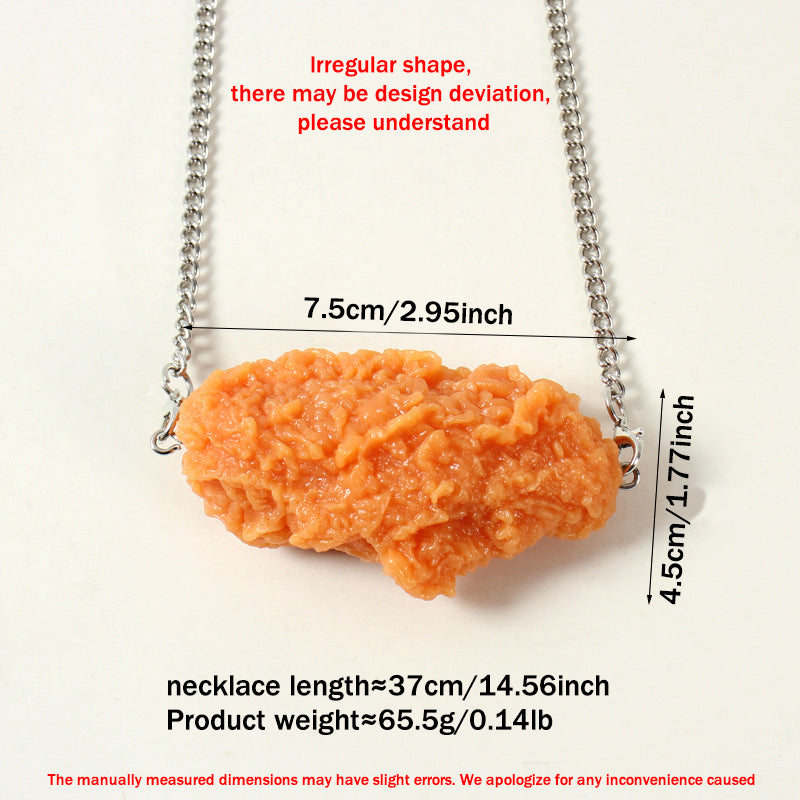 Funny Food Necklace - 12 Styles Fried Chicken & Fries