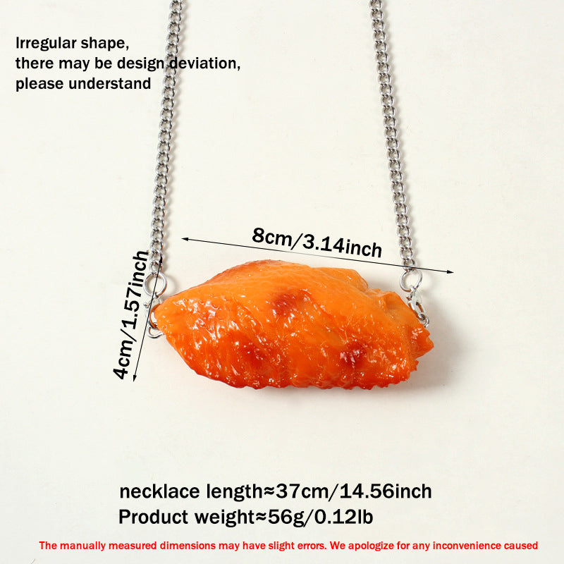 Funny Food Necklace - 12 Styles Fried Chicken & Fries