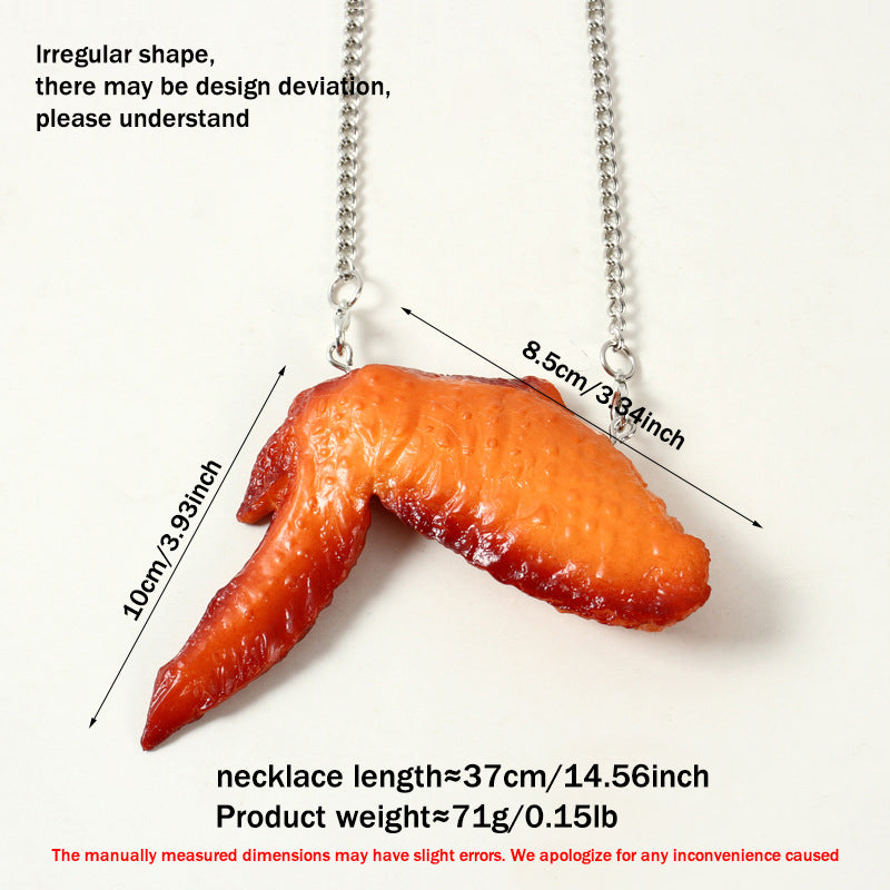 Funny Food Necklace - 12 Styles Fried Chicken & Fries