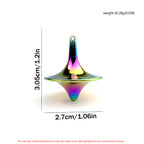 Mini Metal Gyro Spinner - Premium Stainless Steel Fidget Toy for Stress Relief, ADHD, Anxiety | Desktop Spinning Top