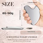 Stainless Steel Gua Sha Facial Massager - Face Sculpting Tool for Daily Beauty Routine