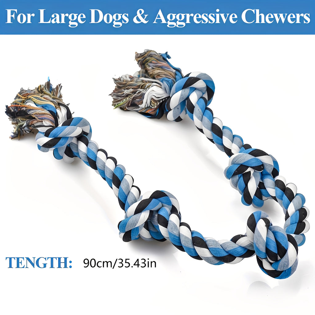 Heavy-Duty Dog Rope Toy - Nearly Indestructible Chew Toy for Medium to Large Dogs