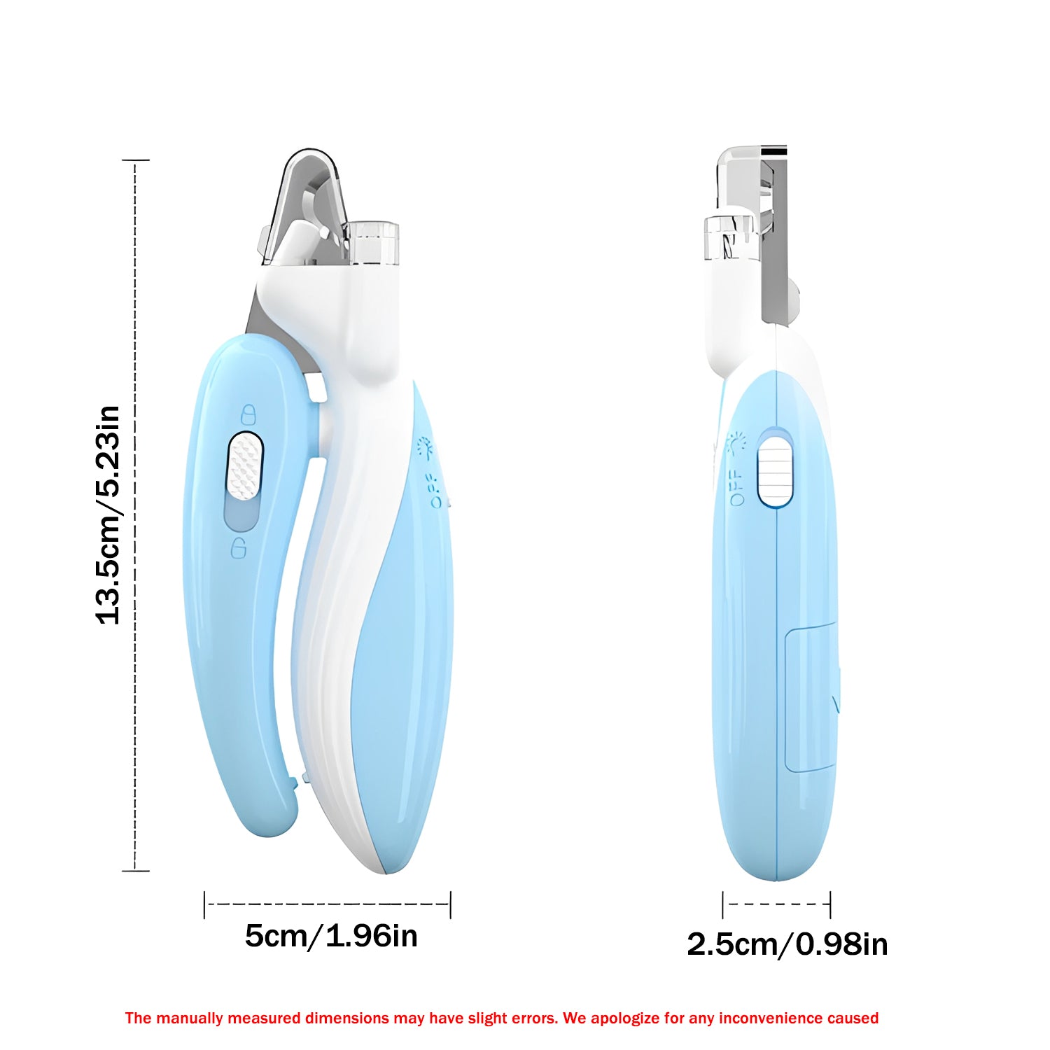 Pet Nail Clippers with LED Light - Professional Grooming Scissors for Dogs Cats