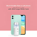 Facial Steamer - Handy Mini Nano Mist Sprayer USB Rechargeable for Face Hydration