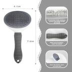 Self-Cleaning Pet Brush - Dog & Cat Grooming Tool