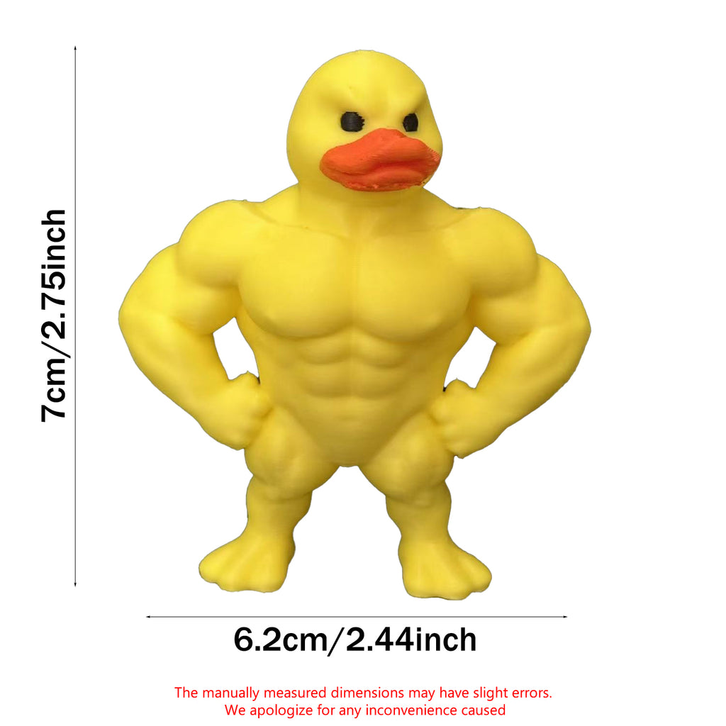 1pcs. 3D Creative Muscle Duck Statue Craft Duck Entrance Home Desktop Ornament