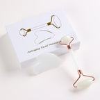Jade Roller and Gua Sha Set - Face Massage Tool