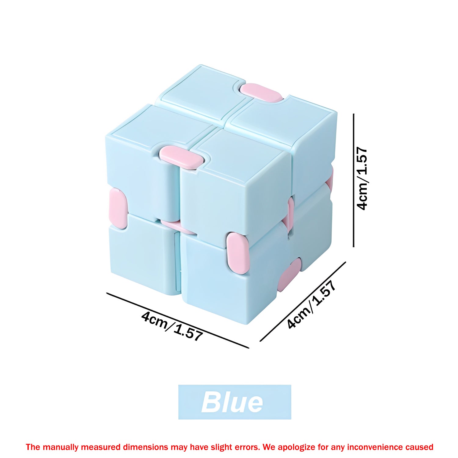 Infinity Magic Puzzle Cube - Anti Stress Relief Fidget Toy for Anxiety, ADHD, Autism | Sensory Cube Blocks for Kids & Adults