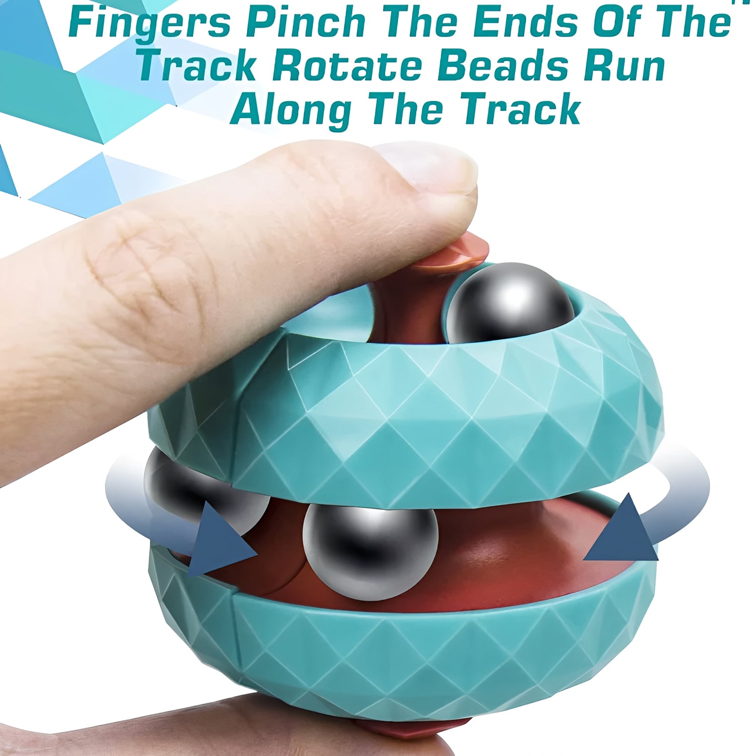 Fidget Sphere Ball - 3D Puzzle Stress Relief Toy, Rotating Magic Ball Brain Teaser for Kids & Adults