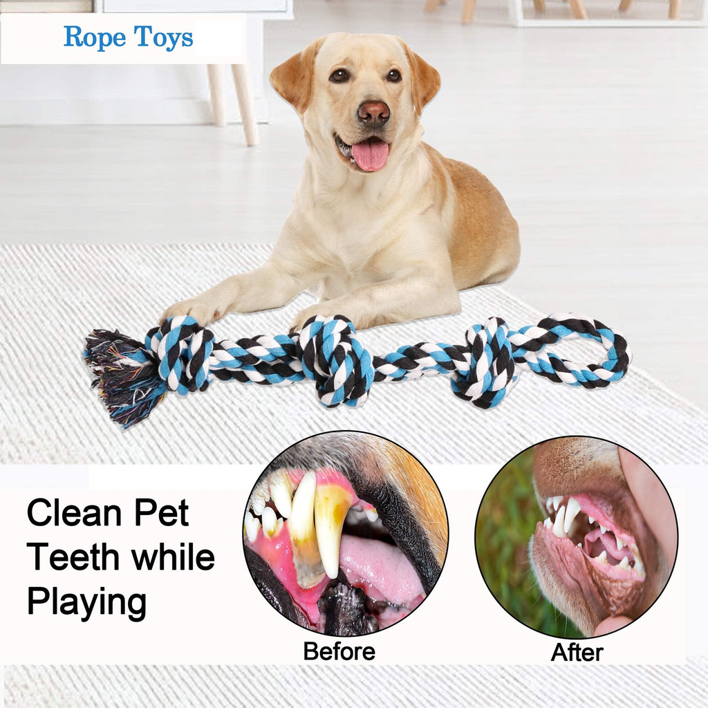 Heavy-Duty Dog Rope Toy - Nearly Indestructible Chew Toy for Medium to Large Dogs