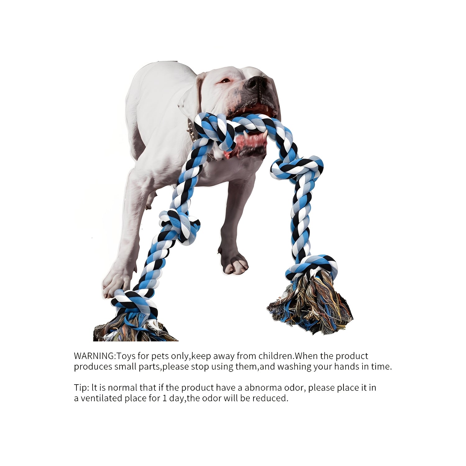Heavy-Duty Dog Rope Toy - Nearly Indestructible Chew Toy for Medium to Large Dogs