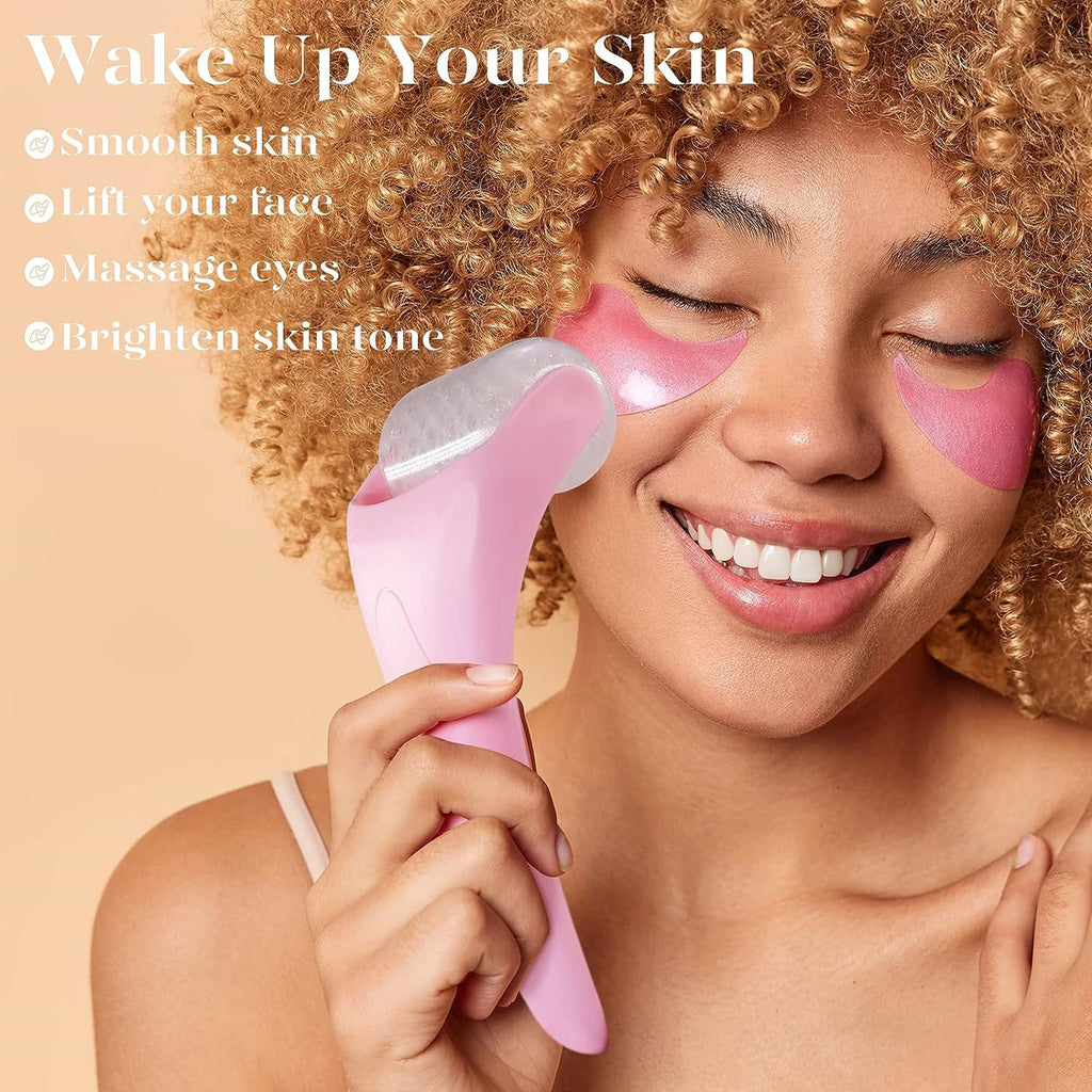 Ice Roller Face Massager - Cooling Facial Beauty Tool for Puffiness & Skin Care