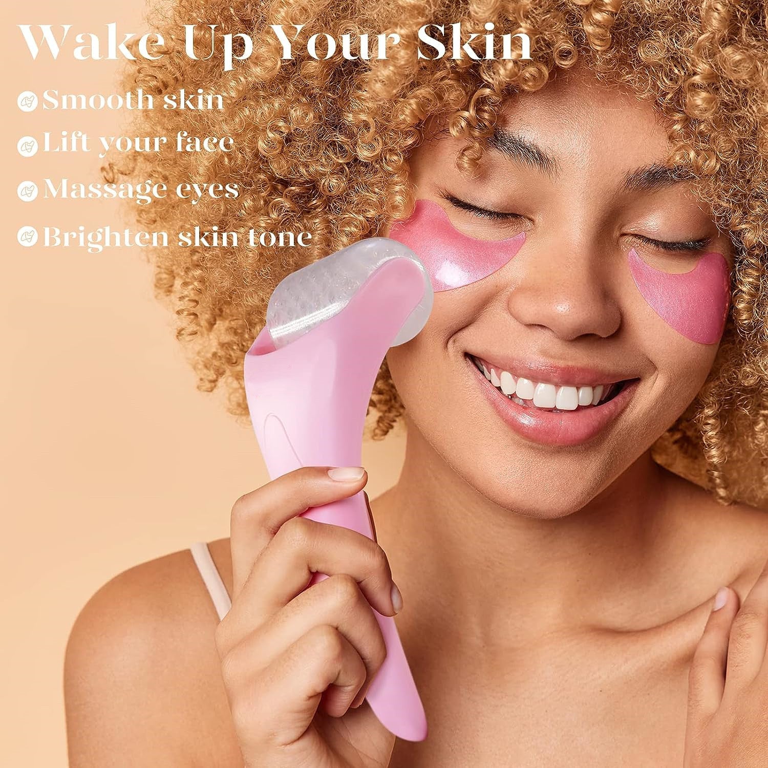 Ice Roller Face Massager - Cooling Facial Beauty Tool for Puffiness & Skin Care