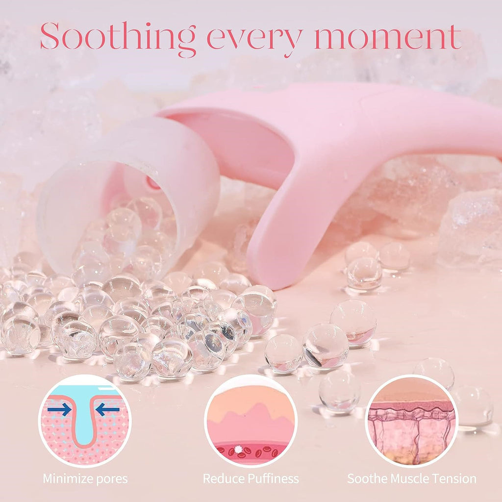 Ice Roller Face Massager - Cooling Facial Beauty Tool for Puffiness & Skin Care