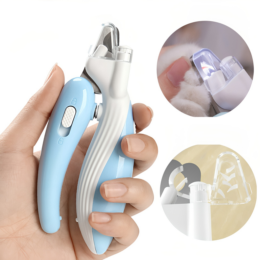 Pet Nail Clippers with LED Light - Professional Grooming Scissors for Dogs Cats