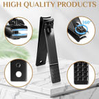 Professional Manicure Set - 26 Piece Stainless Steel Nail Care Kit with Luxury Travel Case