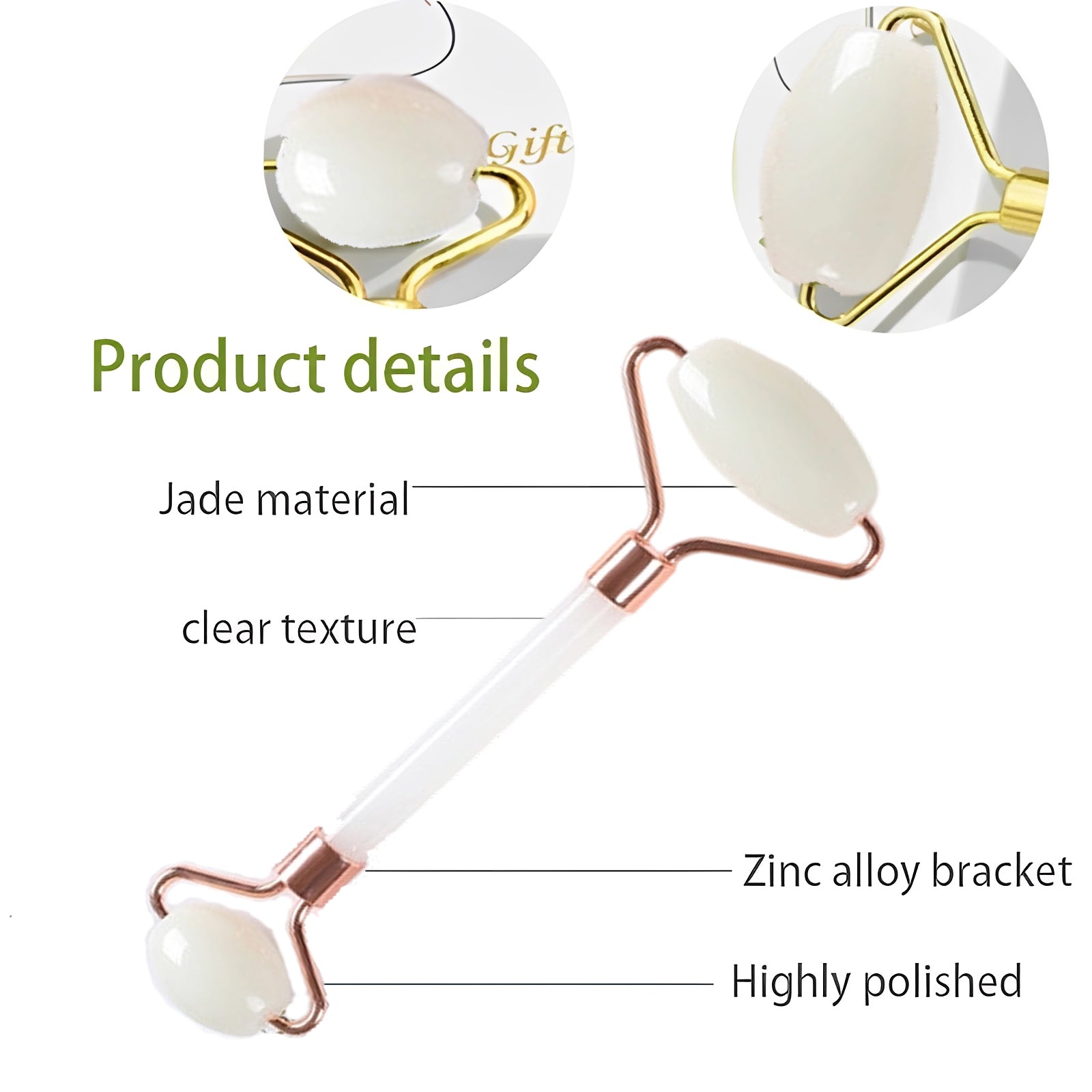 Jade Roller and Gua Sha Set - Face Massage Tool