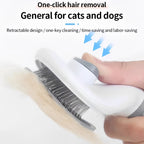 Self-Cleaning Pet Brush - Dog & Cat Grooming Tool