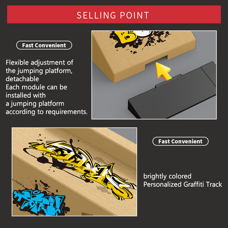 Finger Skateboard Park Set - Mini Ramp Kit