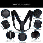 Posture Corrector Back Brace - Adjustable Support for Men & Women