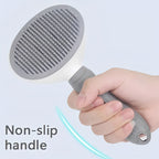Self-Cleaning Pet Brush - Dog & Cat Grooming Tool