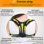 Posture Corrector Back Brace - Adjustable Support for Men & Women
