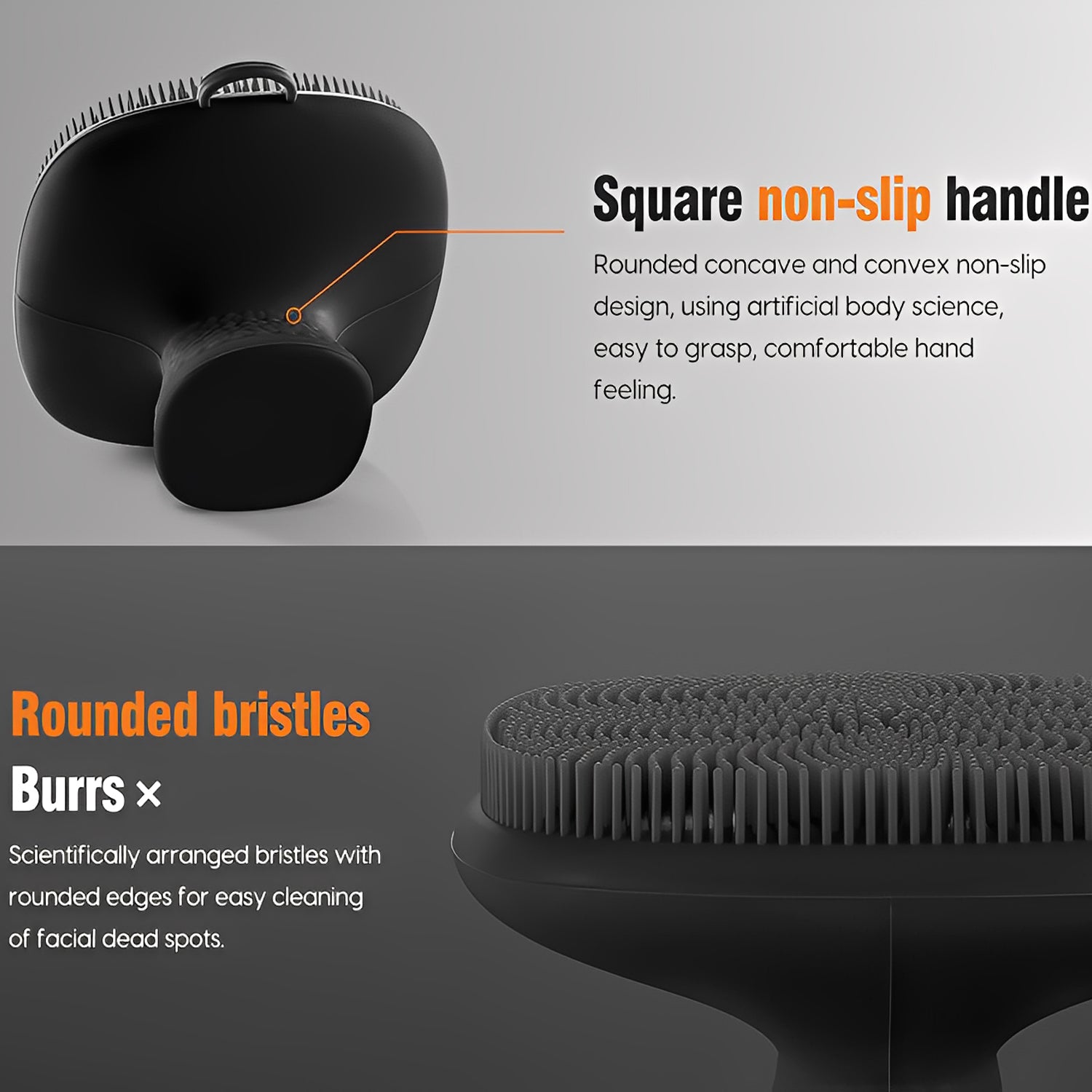 Silicone Face Scrubber - Super Soft Facial Cleansing Brush for Deep Pore Cleaning