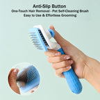 Self-Cleaning Pet Brush - Dog & Cat Grooming Tool