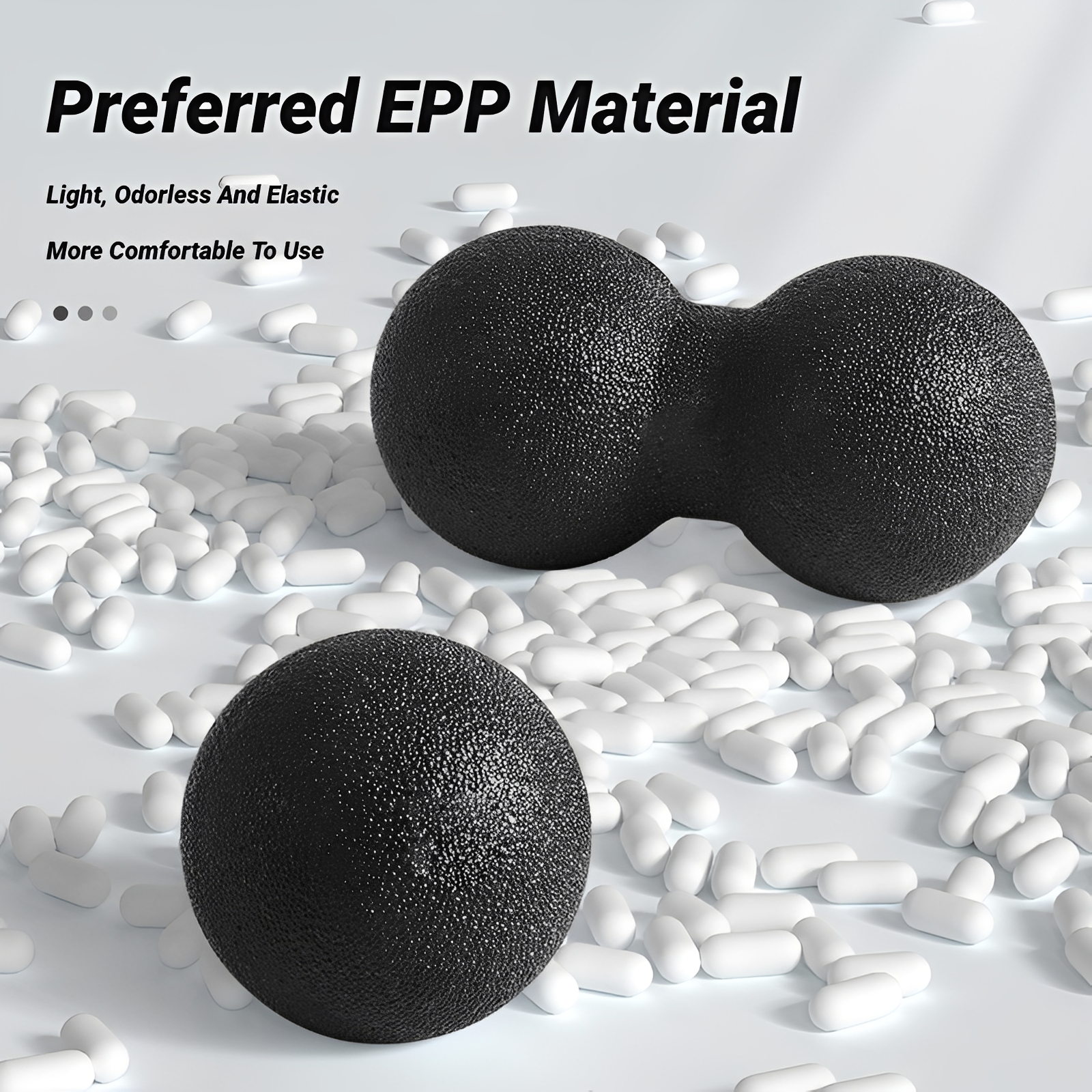 Peanut Massage Ball - EPP Foam Roller Ball for Deep Tissue Muscle Relief