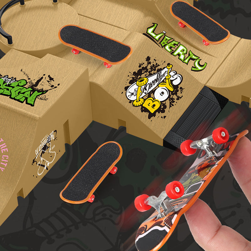 Finger Skateboard Park Set - Mini Ramp Kit