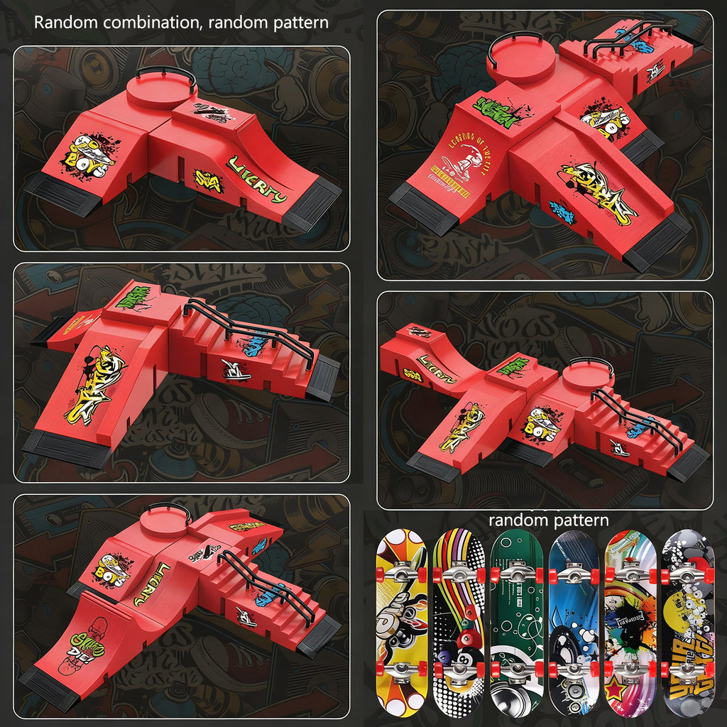 Finger Skateboard Park Set - Mini Ramp Kit