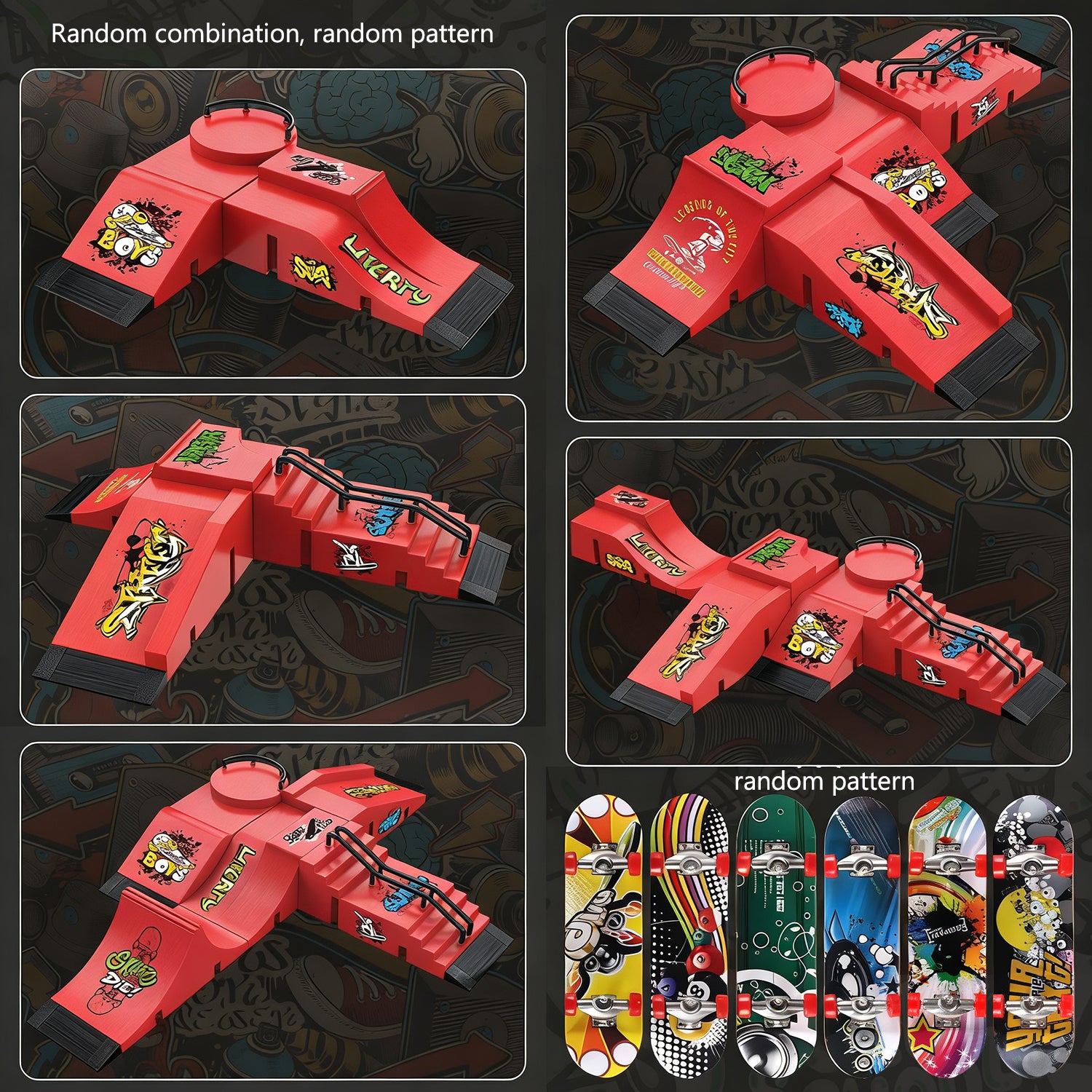 Finger Skateboard Park Set - Mini Ramp Kit