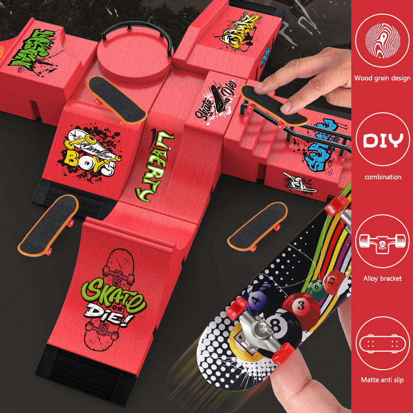 Finger Skateboard Park Set - Mini Ramp Kit