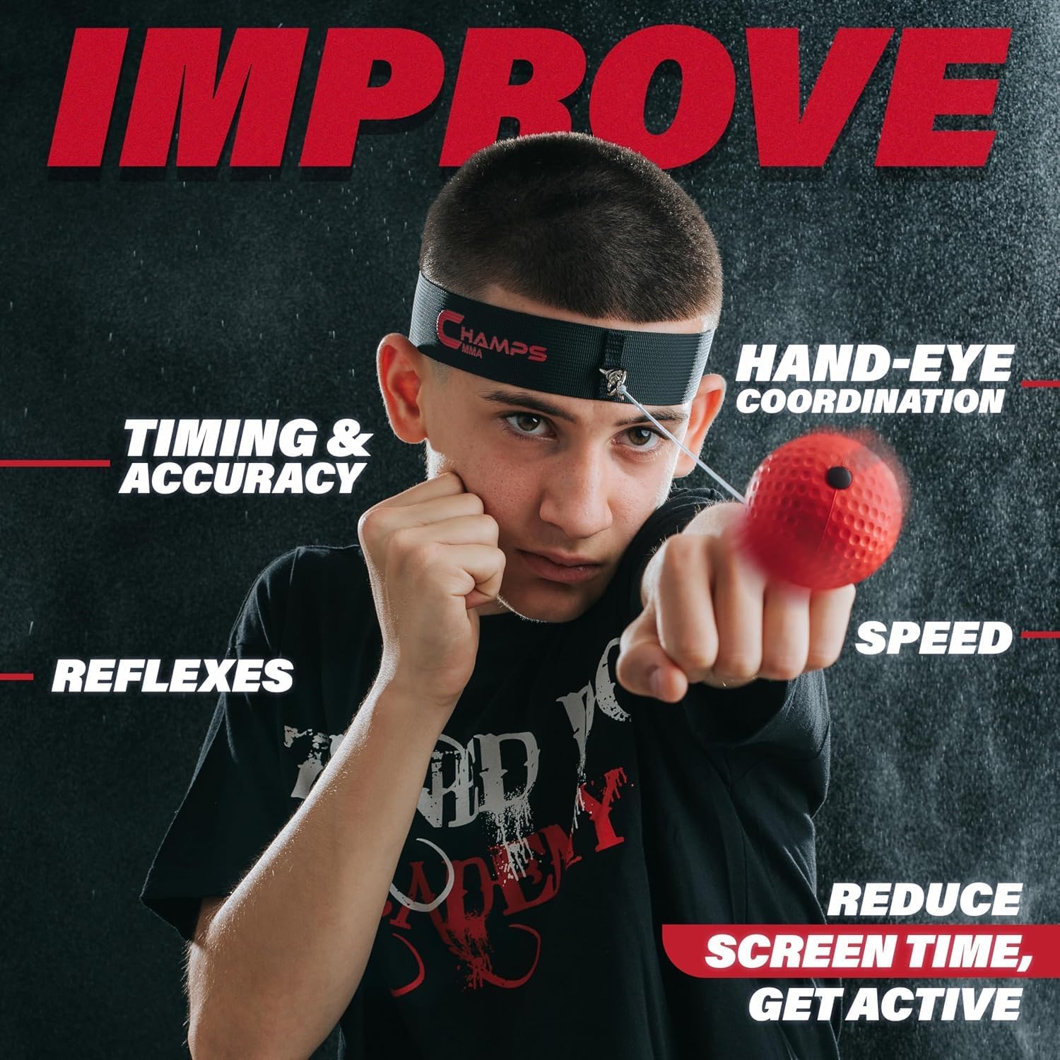Boxing Reflex Ball Set - 4 Difficulty Levels with Headband & Punch Counter App for Speed Training