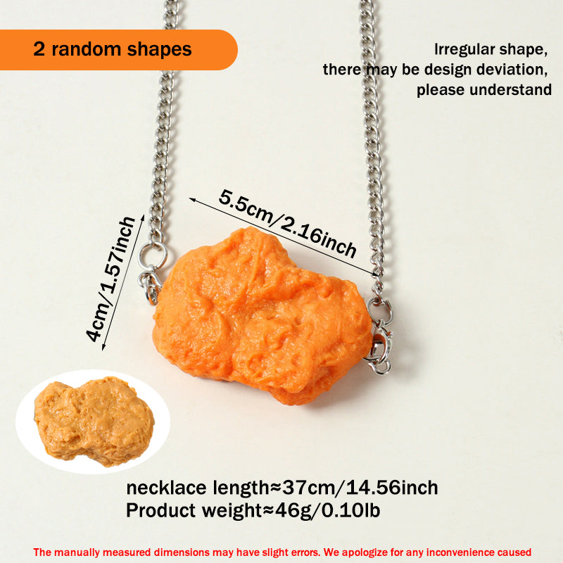 Funny Food Necklace - 12 Styles Fried Chicken & Fries