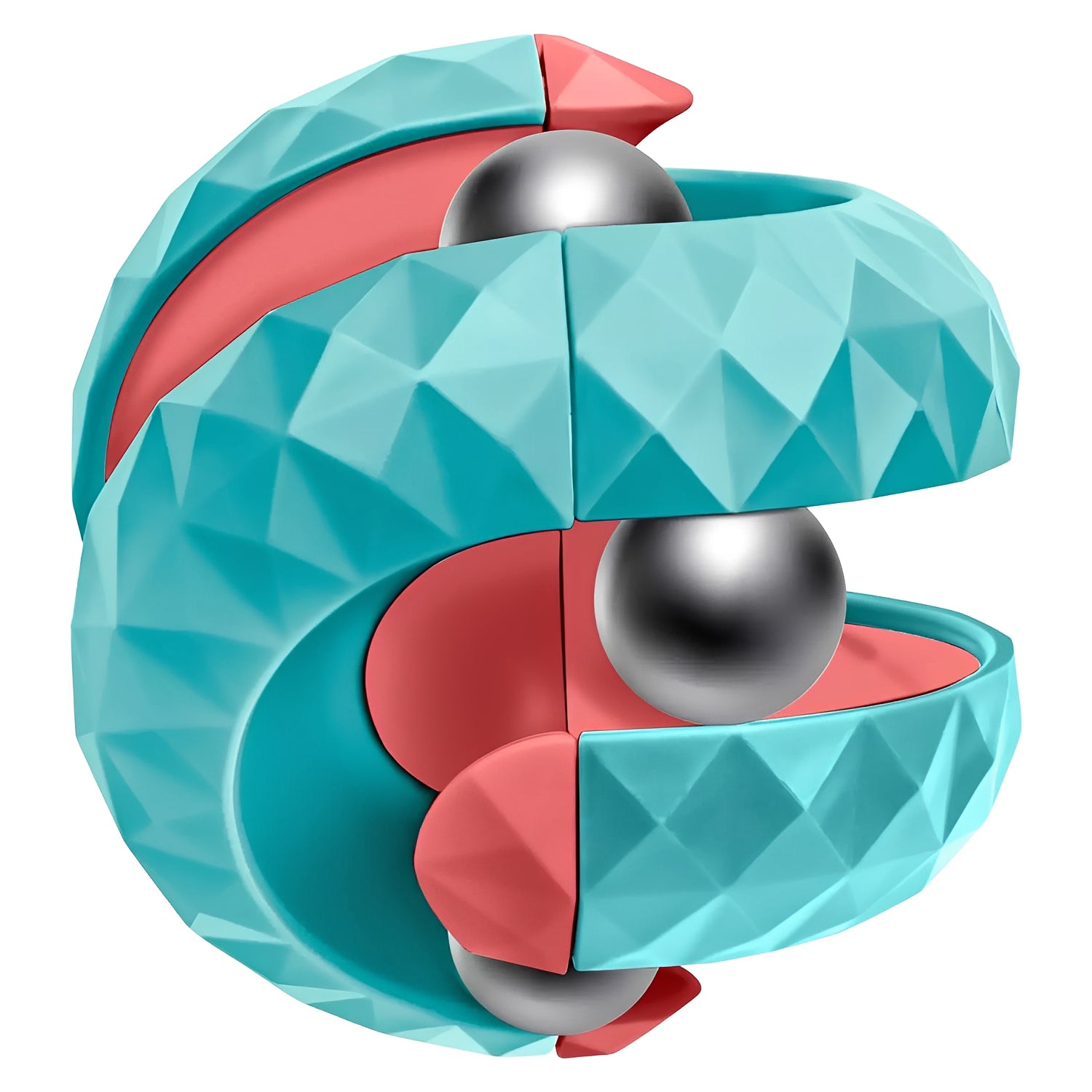 Fidget Sphere Ball - 3D Puzzle Stress Relief Toy, Rotating Magic Ball Brain Teaser for Kids & Adults