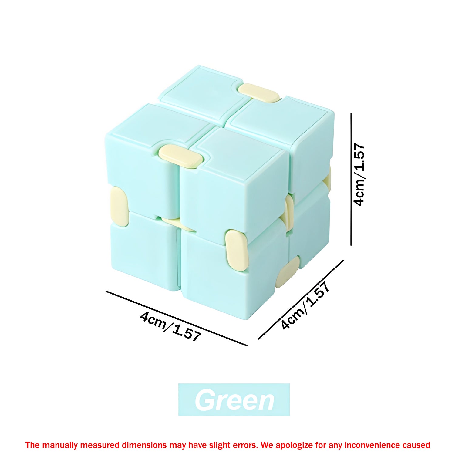 Infinity Magic Puzzle Cube - Anti Stress Relief Fidget Toy for Anxiety, ADHD, Autism | Sensory Cube Blocks for Kids & Adults