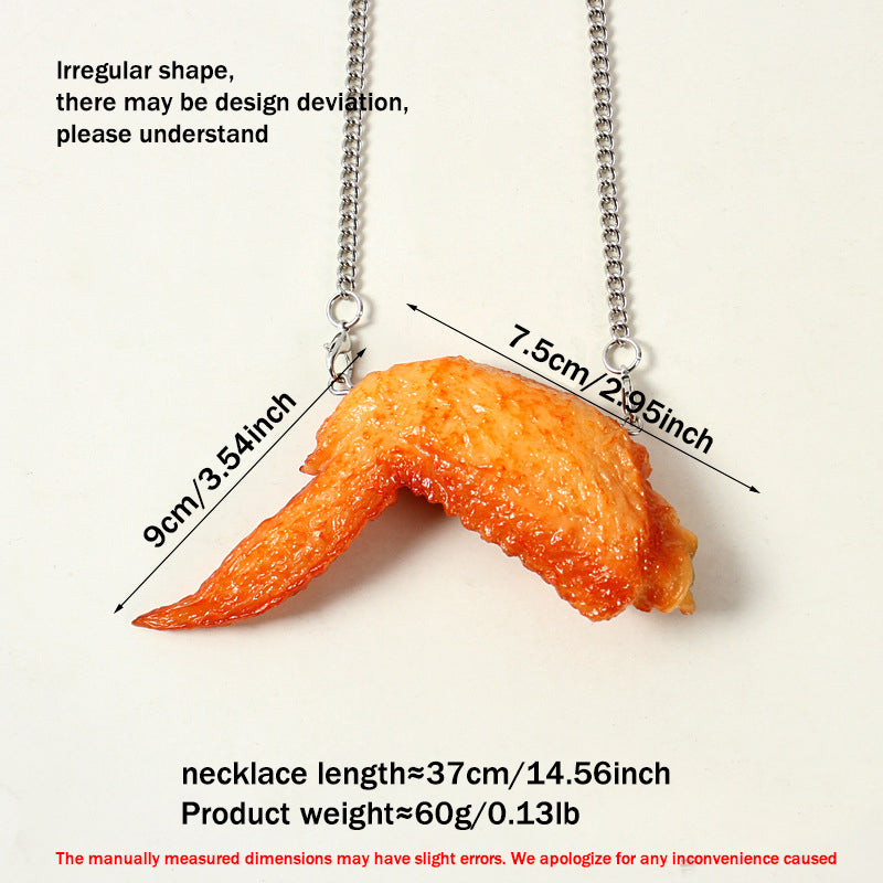 Funny Food Necklace - 12 Styles Fried Chicken & Fries