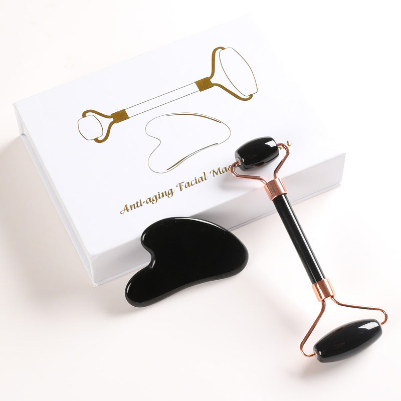 Jade Roller and Gua Sha Set - Face Massage Tool