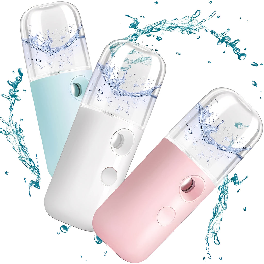 Facial Steamer - Handy Mini Nano Mist Sprayer USB Rechargeable for Face Hydration