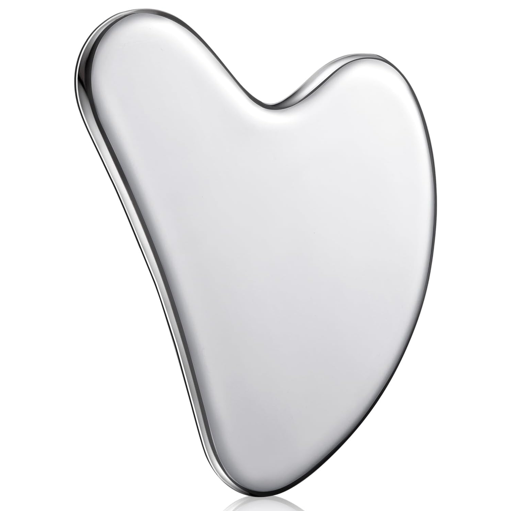Stainless Steel Gua Sha Facial Massager - Face Sculpting Tool for Daily Beauty Routine