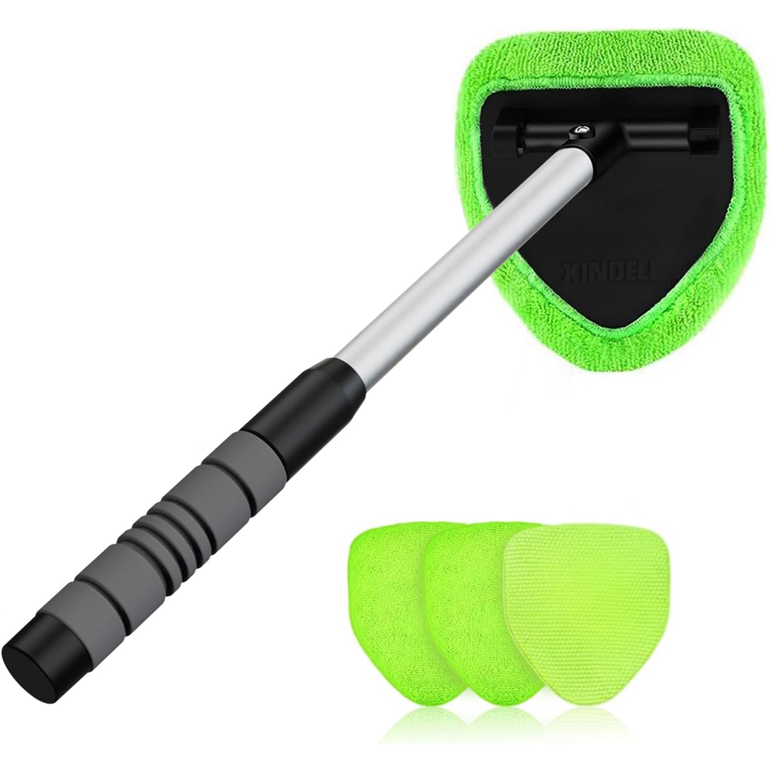 Windshield Cleaner Tool with Extendable Handle - Car Interior Window Cleaning Kit | Yingboo