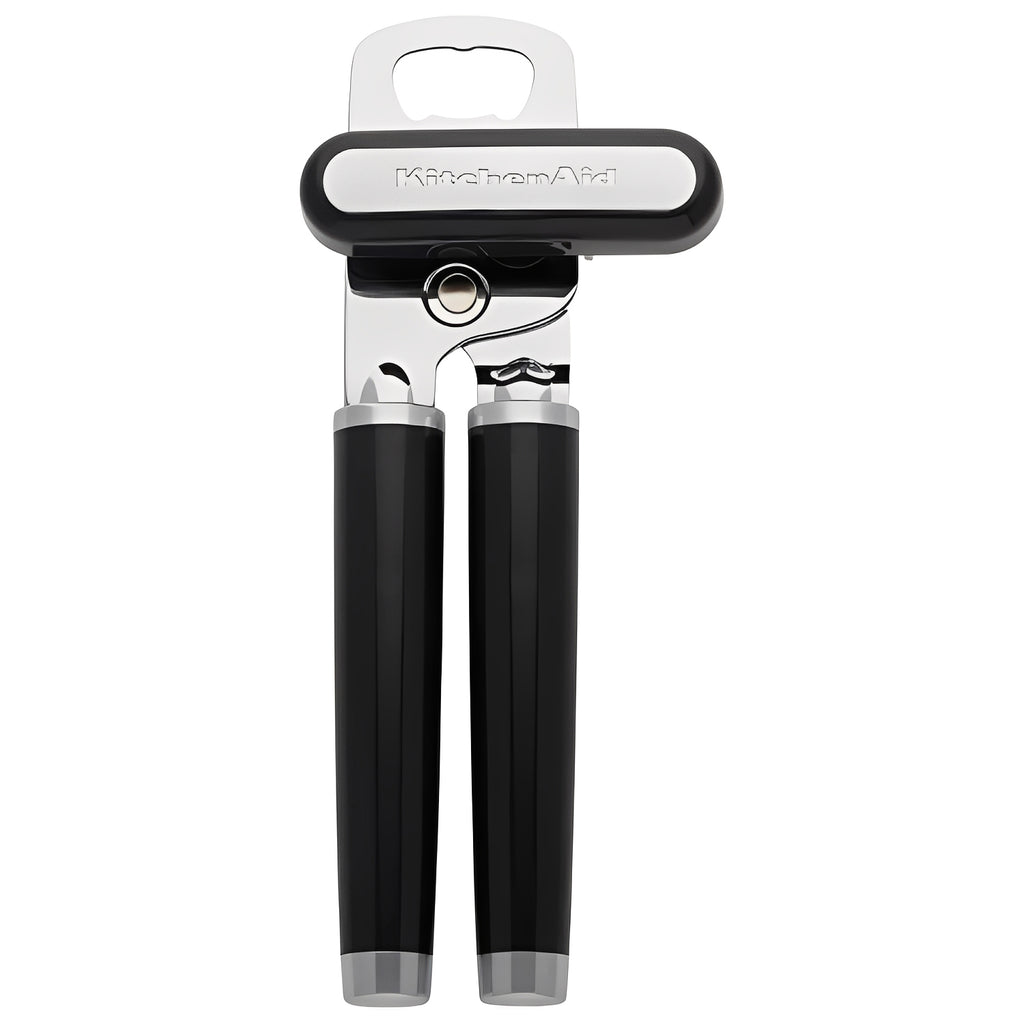 Yingboo Classic Multifunction Can Opener and Bottle Opener - Stainless Steel Cutting Wheel with Ergonomic Handles