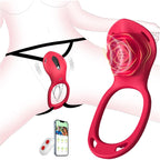 App & Remote Control Wearable Couples Vibrator - Hands-Free Clitoral Stimulator Set