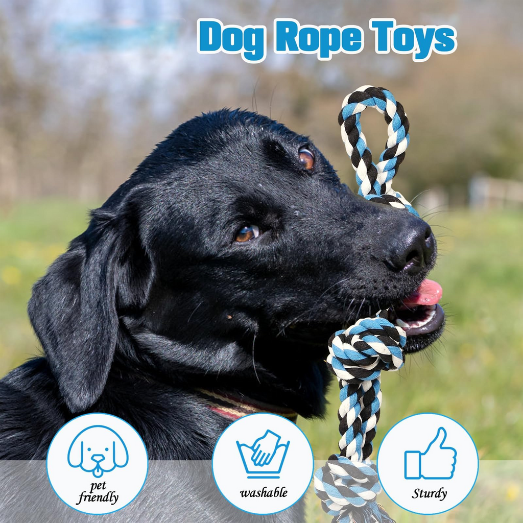 Heavy-Duty Dog Rope Toy - Nearly Indestructible Chew Toy for Medium to Large Dogs