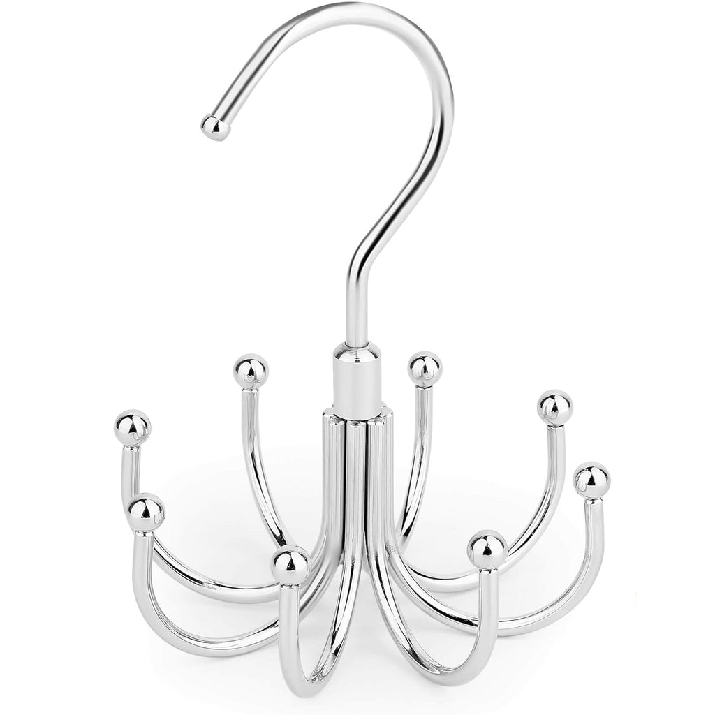 Rotatable Bra Organizer Hanger - 24 Capacity Space Saving Closet Storage Rack for Tank Tops & Sports Bras