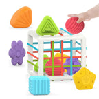 Yingboo Montessori Sensory Toys for 1 Year Old - 6-Piece Multi-Sensory Shape Learning Set for Toddlers 12-18 Months - Developmental Baby Toys