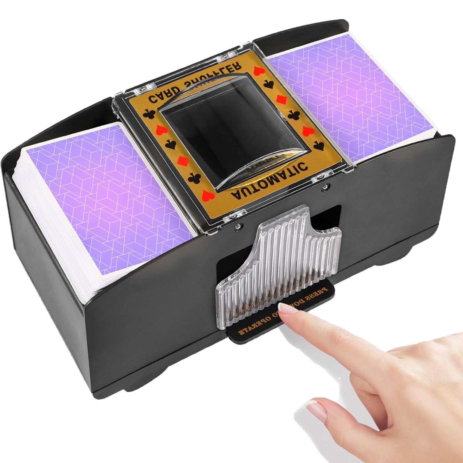 Automatic Card Shuffler - Battery Operated Electric Poker & UNO Shuffler